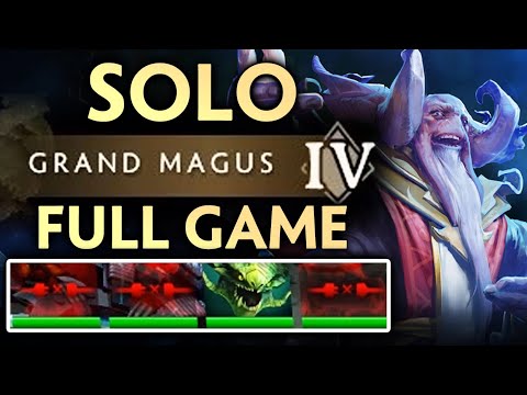 SOLO on GRAND MAGUS whole Aghanim's Labyrinth with LAST BOSS — 3 leavers
