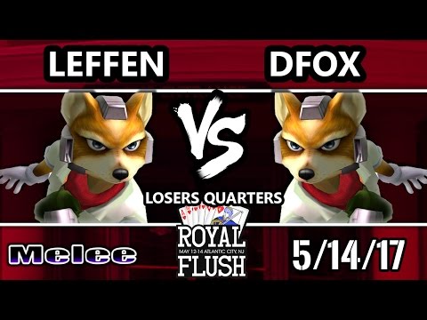 Royal Flush SSBM - RB TSM | Leffen (Fox) Vs. Druggedfox (Fox) Smash Melee LQ
