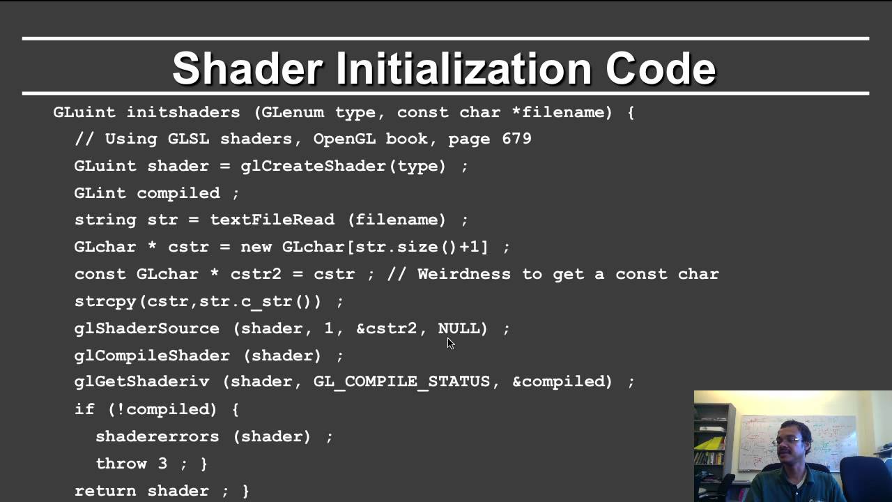 Online Graphics OpenGL 1: Shaders