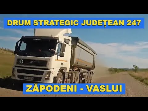 Drum strategic Zapodeni - Capu Dealului / Cum se circula pe DJ 247 Vaslui video 4k mai 2022