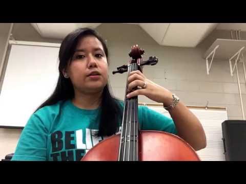 G Major two octave scale cello tutorial