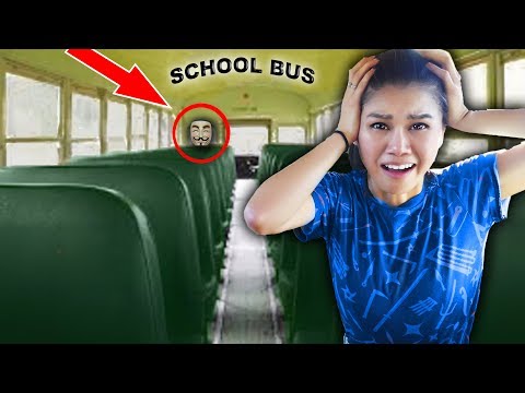 HACKER TRAPPED ME in ABANDONED SCHOOL BUS (Escape Room Challenge and Mystery Clues) Video