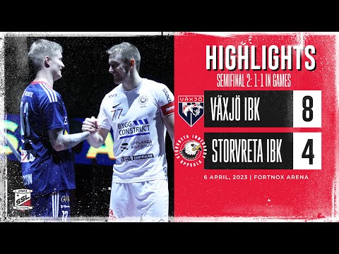 Highlights Semfinal 2 Växjö IBK vs Storvreta IBK 8-4
