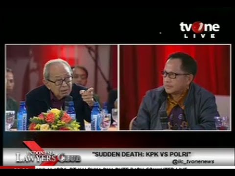 ILC "Sudden Death: KPK VS Polri"- Prof.Sahetapy Kritik Tajam Polri Hingga Terjadi Perdebatan