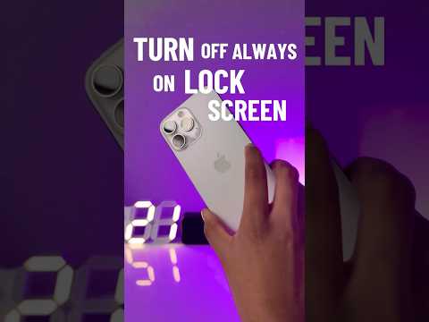 How To Turn Off  Always On Display on iPhone 🔋