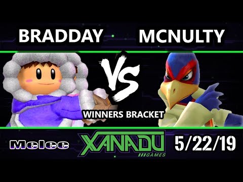 S@X 303 SSBM - bradday (Ice Climbers) Vs. McNutly (Falco) - Smash Melee Winners Round 2