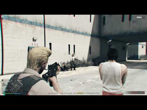 Grand Theft Auto V Prison Break Heist finale mission - easiest way - in 2024