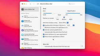 How To Adjust Dock and Menu Bar Settings In MacBook [Tutorial]