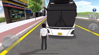 Challenge Park the bus in parking garage in 3D driving class#gaming 