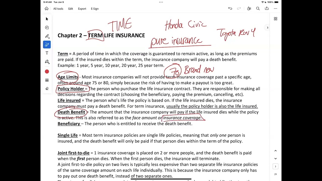 LLQP Review - Life Insurance