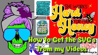 How to Get the Older SVG's From the Website and Videos