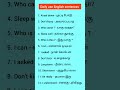 Daily Use English Sentences