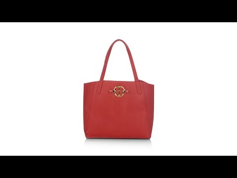 IMAN Global Chic Luxury Resort PythonEmbossed Handbag