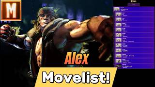 Modern Alex Move List