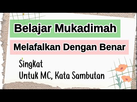 Learn MC Introduction and Welcome Speech