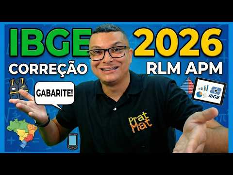 IBGE 2026 Exam Correction - Mathematics and Logical Reasoning - Research and Mapping Agent