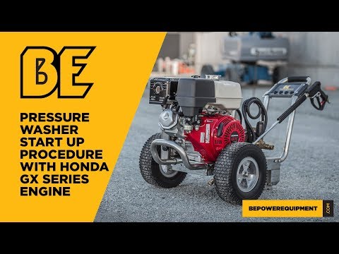 Pressure Washer Start Up Procedure with a Honda GX Series Engine