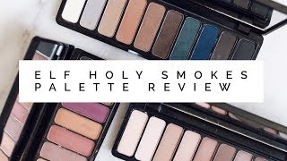 elf Holy Smokes Palette Review + Swatches | Mad for Matte Palettes Compared