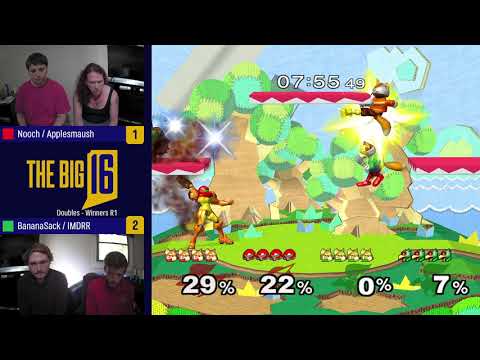 Indiana Melee Summit 2019 - Nooch / Applesmaush vs BananaSack / IMDRR - Doubles - Winners R1