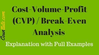 Cost Volume Profit (CVP) Analysis | Break-Even Analysis | Explained with Example