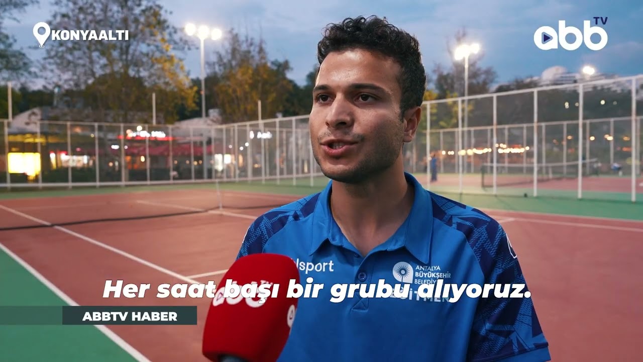 ANTALYA'DA ÜCRETSİZ TENİS ZAMANI