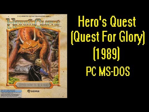Quest For Glory : So You Want To Be A Hero? (1989) - DOS Gameplay Video - PC MS-DOS