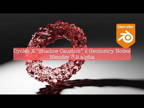 BSLIVE Geometry Nodes & Shadow Caustics in Blender 3.2