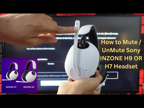 No Microphone Sound - How to Mute / UnMute Sony INZONE H9 OR H7 Headset - PS5/PC