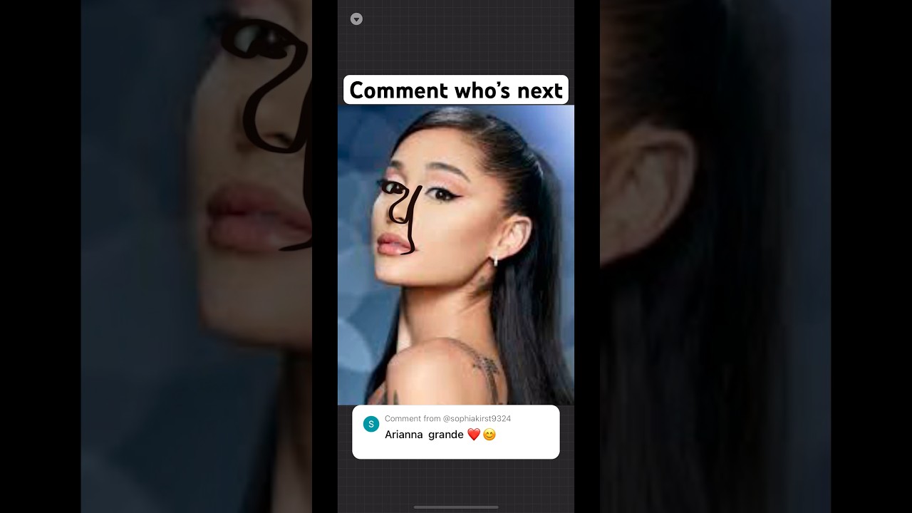 ONLY ONE Line To Draw Ariana Grande #art #drawing #procreate #artist #tutorial #digitalart #artwork