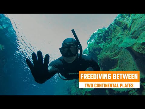 Экстремальный спорт Freediving between two continental plates — Silfra