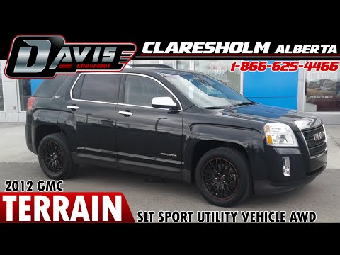 Used 2012 Black GMC Terrain SLT | Davis Claresholm | Lethbridge, Calgary