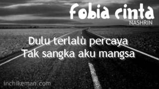 Download lagu FOBIA CINTA - Nashrin dengan lirik | with lyric on screen mp3