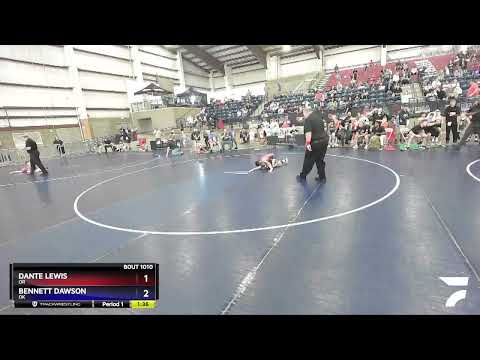 59 Lbs Champ. Round 1 - Dante Lewis, OR Vs Bennett Dawson, OK Ab54