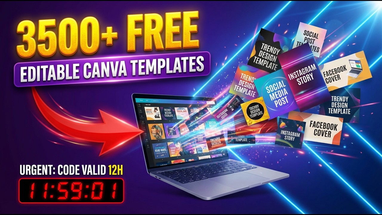 Download 3500+ Editable Canva Templates for FREE! 🎁