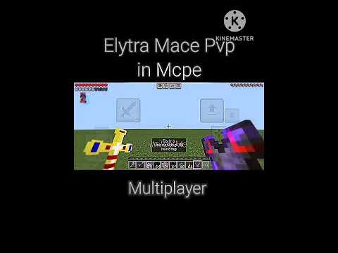 First multiplayer Mace pvp in mcpe #mcpe #minecraft #elytrapvp #macepvp #multiplayer