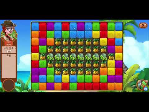 🏝 미스터리 아일랜드 : 모험의 시작 • level 606 •  no boosters • Lost Island Blast Adventure