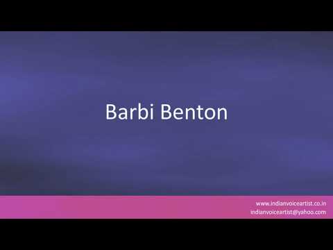 How to pronounce the word(s) "Barbi Benton".