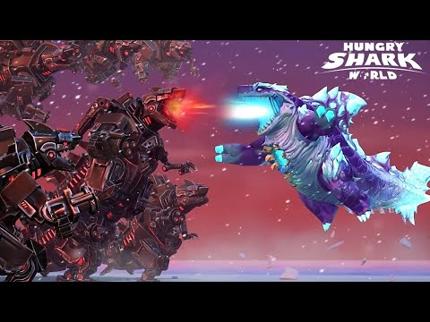 Hungry Shark World - NEW SHIN SHARKJIRA DEFEAT ARMY OF MECHA SHARKJIRAS TRAILER