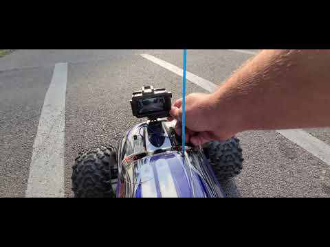 Traxxas Tmaxx to electric conversion testing on speed bump