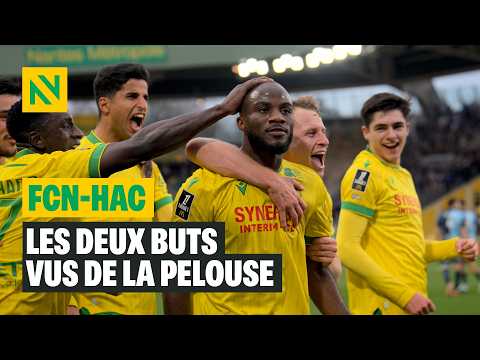 🎥⚽ FC Nantes - Le Havre AC : les deux buts, vus de la pelouse !