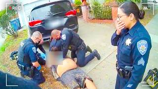 Police Officers Realize The Drunk Suspect Is Dying