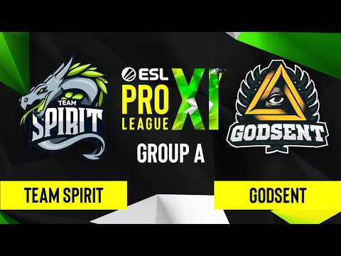 CS:GO - GODSENT vs. Team Spirit [Nuke] Map 2 - ESL Pro League Season 11 - Group A