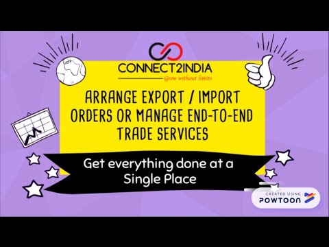 Arrange Export / Import Orders or Manage End-to-end Trade Services