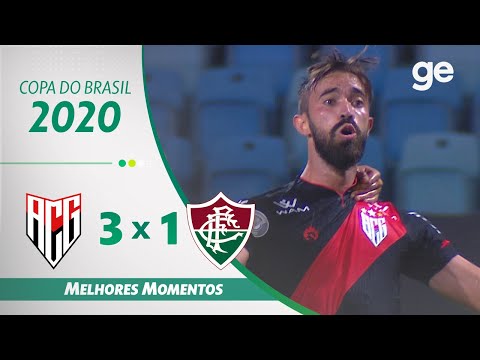 Gols e lances de Atlético-GO x Fluminense