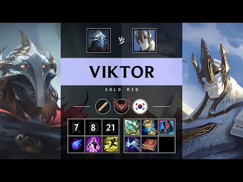 Viktor Mid vs Galio - KR Grandmaster Patch 25.21