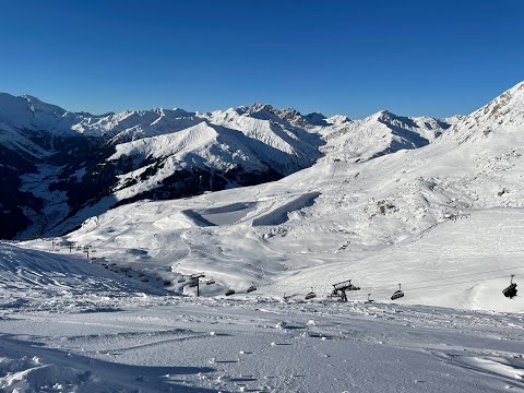 2021 Dezember Abfahrt vom Horbergjoch
