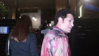 Sachin Tendulkar With Wife Anjali Tendulkar Spotted At Mizu Restaurant In Bandra