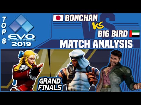 SFV AE Match Analysis: EVO 2019 Top 8 GRAND FINALS - Bonchan vs. Big Bird