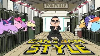 My Little Pony Invades Gangnam Style (HD)