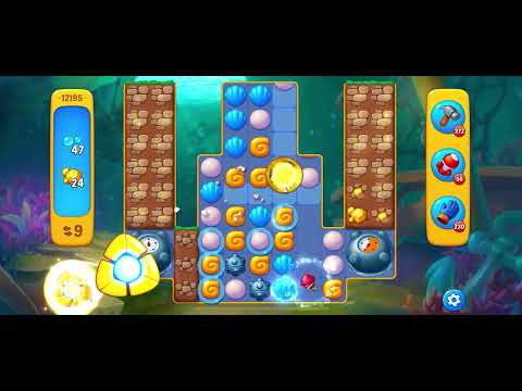 Fishdom level 12195 no boosters フィッシュダム ノーマル